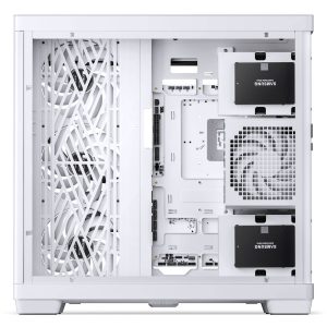Jonsbo TK-4 Case, Mid-Tower, ATX, Tempered Glass - White