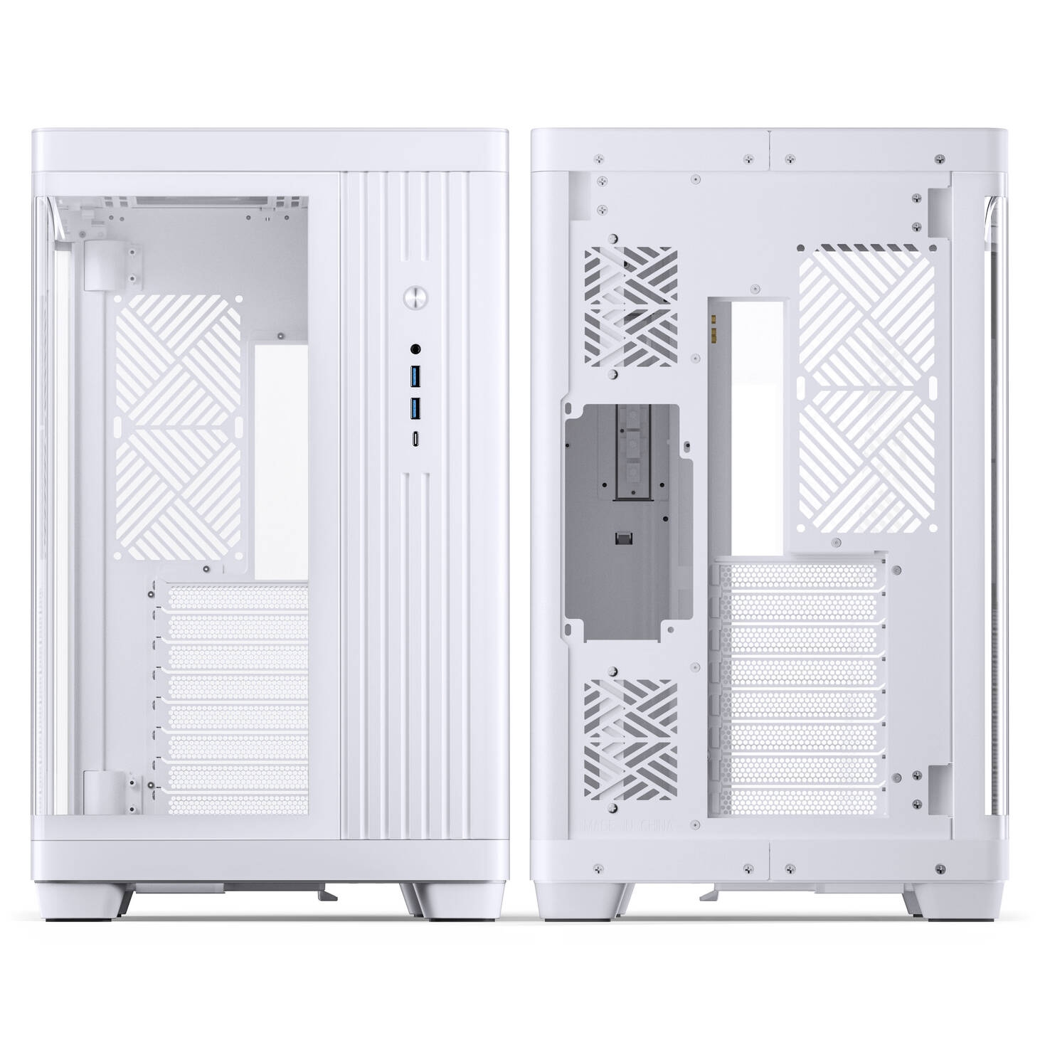 Jonsbo TK-4 Case, Mid-Tower, ATX, Tempered Glass - White