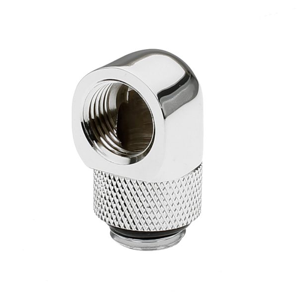 XSPC G1/4, 90 Degree Classic Rotary Fitting – Chrome