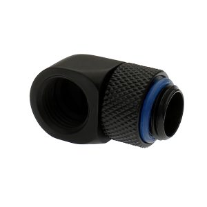 XSPC G1/4, 90 Degree Classic Rotary Fitting - Matte Black (4 Pack)