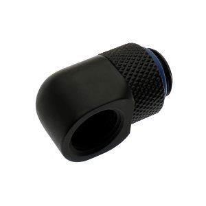 XSPC G1/4, 90 Degree Classic Rotary Fitting - Matte Black (4 Pack)