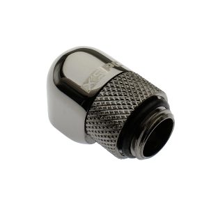 XSPC G1/4, 90 Degree Classic Rotary Fitting - Black Chrome (4 Pack)
