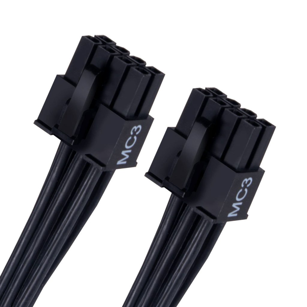Silverstone 2 x EPS 8Pin (PSU) to 12+4Pin (GPU) 12VHPWR PCIe Gen5 Cable