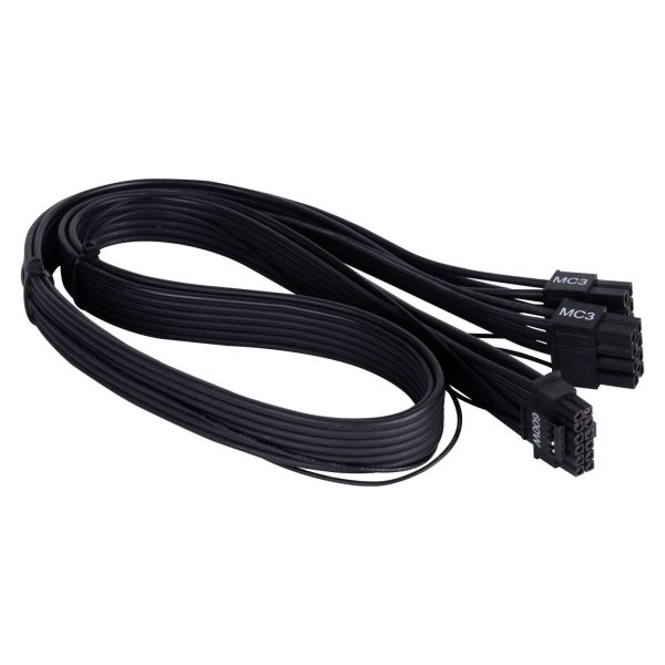 Silverstone 2 x EPS 8Pin (PSU) to 12+4Pin (GPU) 12VHPWR PCIe Gen5 Cable