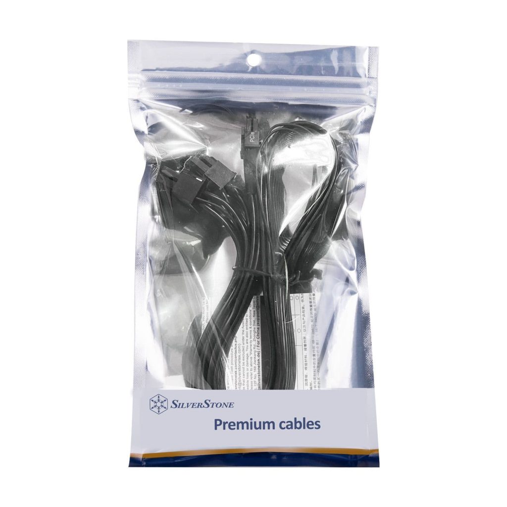 Silverstone 2 x EPS 8 Pin (PSU) to 12+4 Pin (GPU) 12V-2x6 PCIe Gen5 Cable