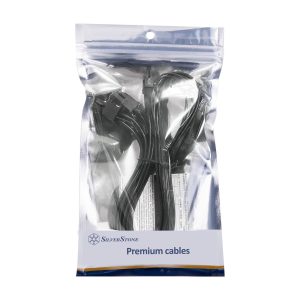 Silverstone 2 x EPS 8 Pin (PSU) to 12+4 Pin (GPU) 12V-2x6 PCIe Gen5 Cable