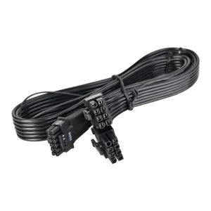 Silverstone 2 x EPS 8 Pin (PSU) to 12+4 Pin (GPU) 12V-2x6 PCIe Gen5 Cable