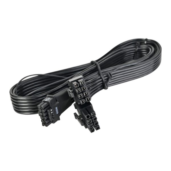 Silverstone 2 x EPS 8 Pin (PSU) to 12+4 Pin (GPU) 12V-2×6 PCIe Gen5 Cable