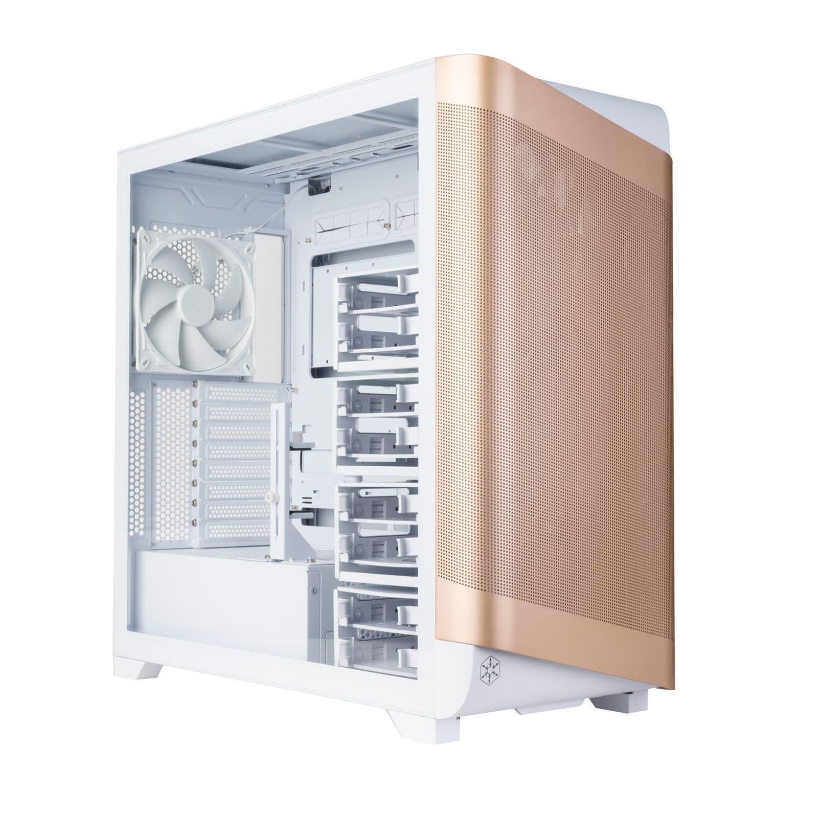 Silverstone SETA A2 Tempered Glass Mid Tower Case White/Rose Gold