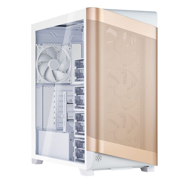 Silverstone SETA A2 Tempered Glass Mid Tower Case White/Rose Gold