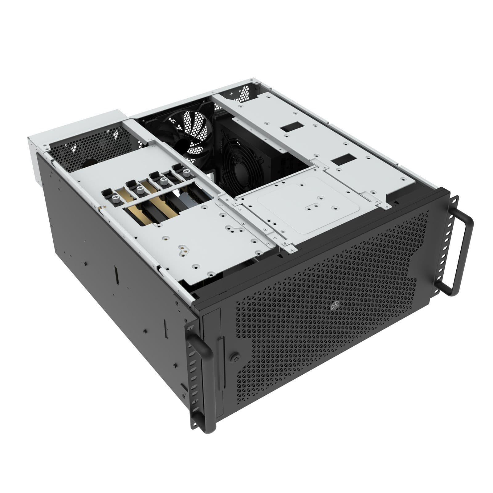Silverstone RM53-502 5U Server Chassis with Dual 5.25'' Bays & 360mm Cooler Support