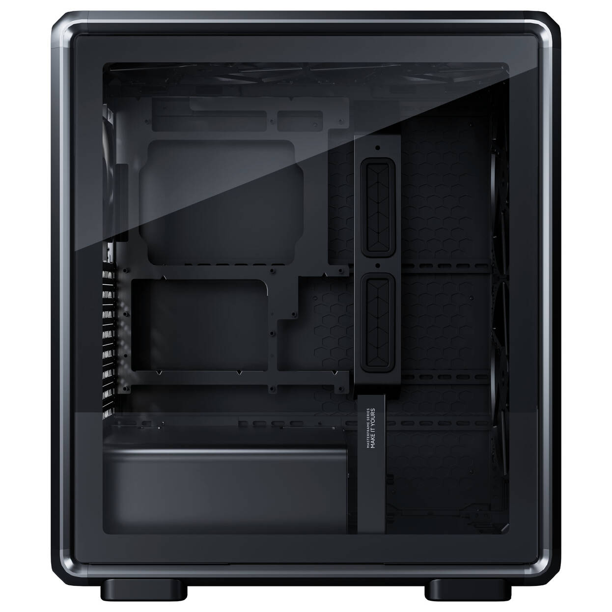 Cooler Master MasterFrame 500 Mesh PC Case, Mid-Tower, E-ATX, Tempered Glass - Black