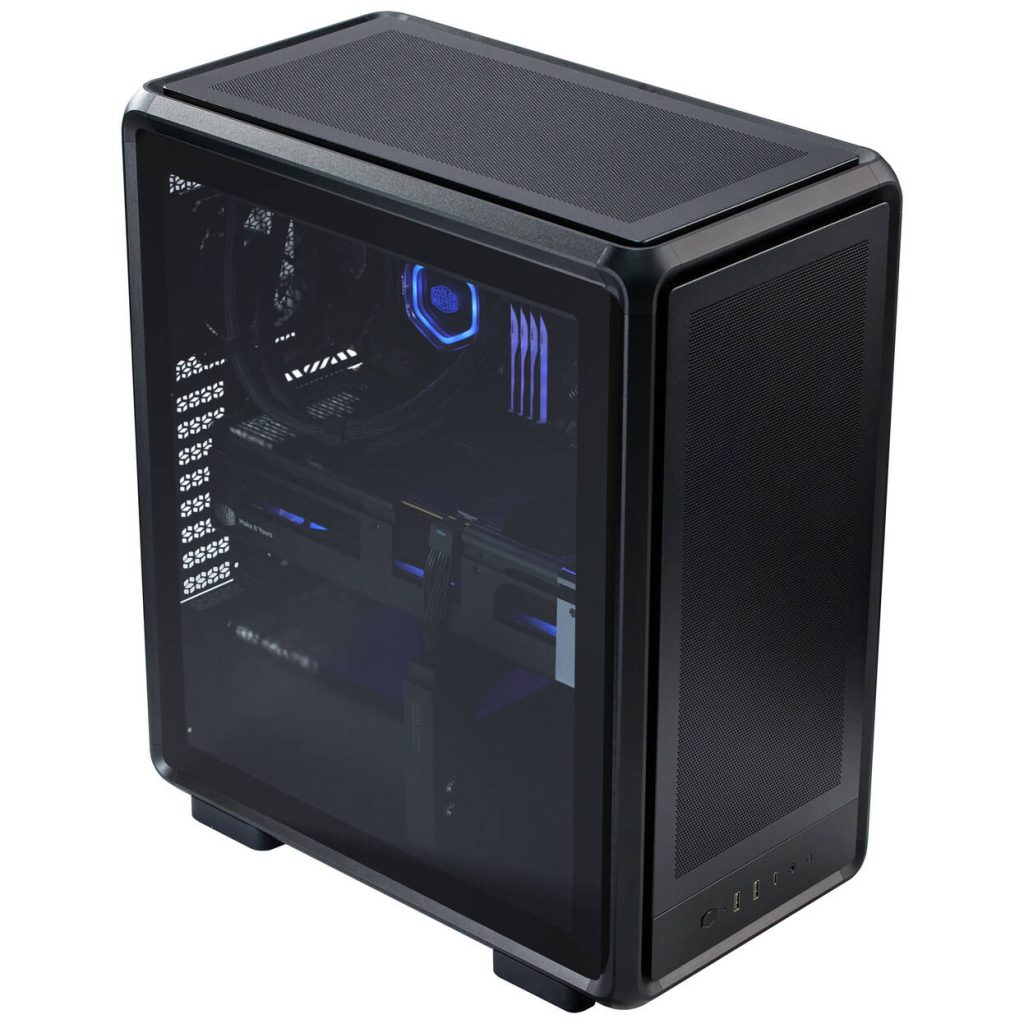 Cooler Master MasterFrame 500 Mesh PC Case, Mid-Tower, E-ATX, Tempered Glass - Black