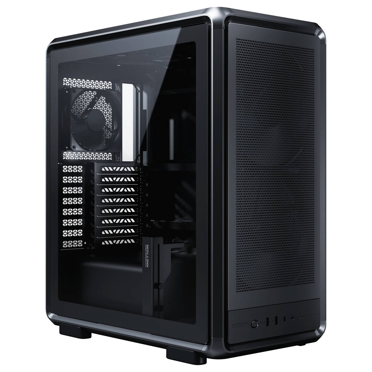 Cooler Master MasterFrame 500 Mesh PC Case, Mid-Tower, E-ATX, Tempered Glass - Black