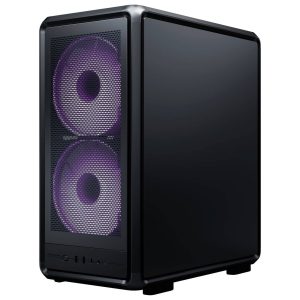 Cooler Master MasterFrame 500 Mesh ARGB PC Case, Mid-Tower, E-ATX, Tempered Glass - Black