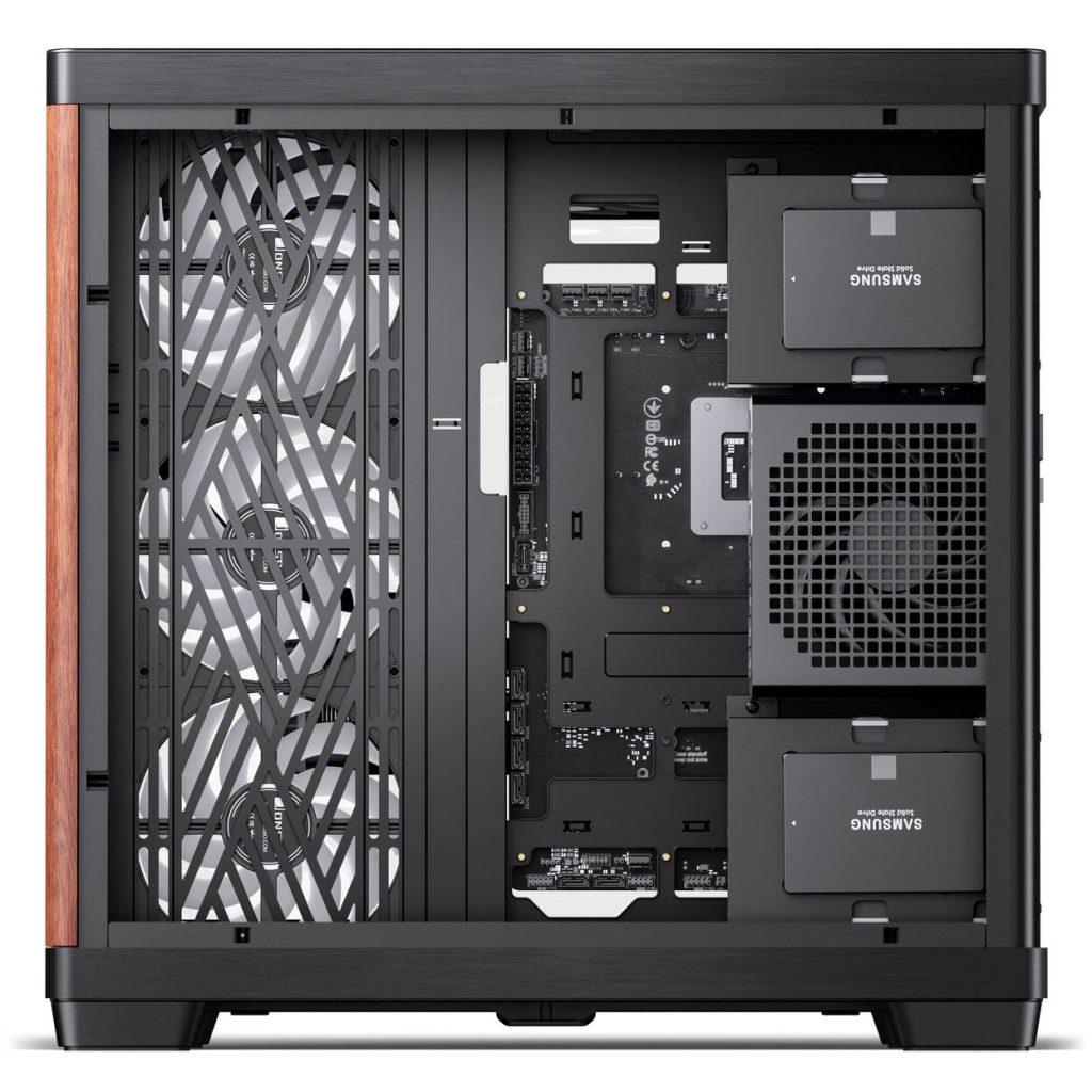 JONSBO TK-4 Wood PC Case, Mid Tower, ATX, Tempered Glass - black