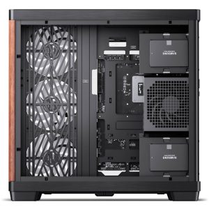 JONSBO TK-4 Wood PC Case, Mid Tower, ATX, Tempered Glass - black