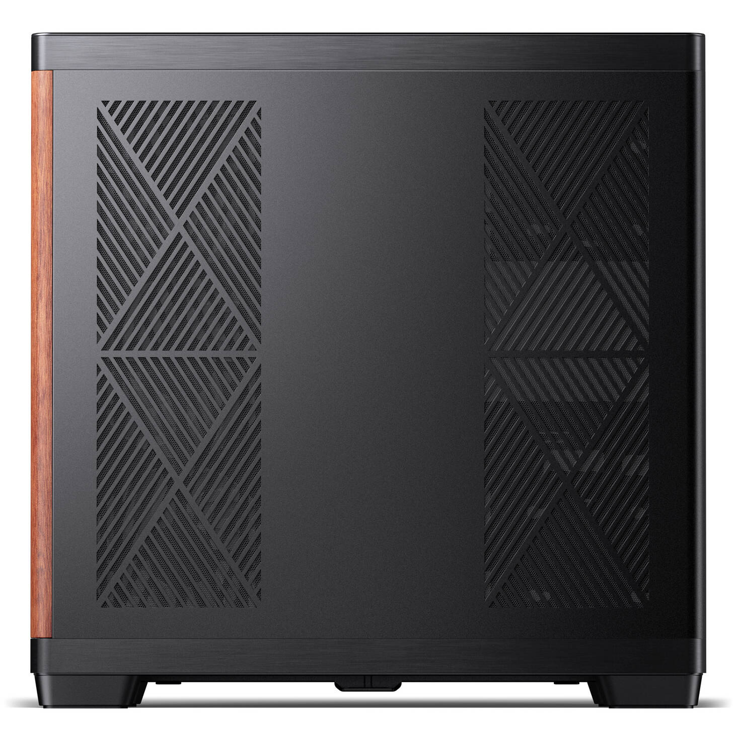 JONSBO TK-4 Wood PC Case, Mid Tower, ATX, Tempered Glass - black
