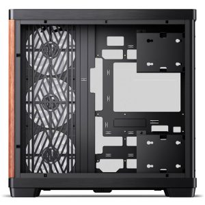 JONSBO TK-4 Wood PC Case, Mid Tower, ATX, Tempered Glass - black