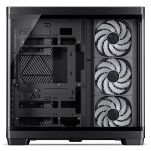 JONSBO TK-4 Wood PC Case, Mid Tower, ATX, Tempered Glass - black