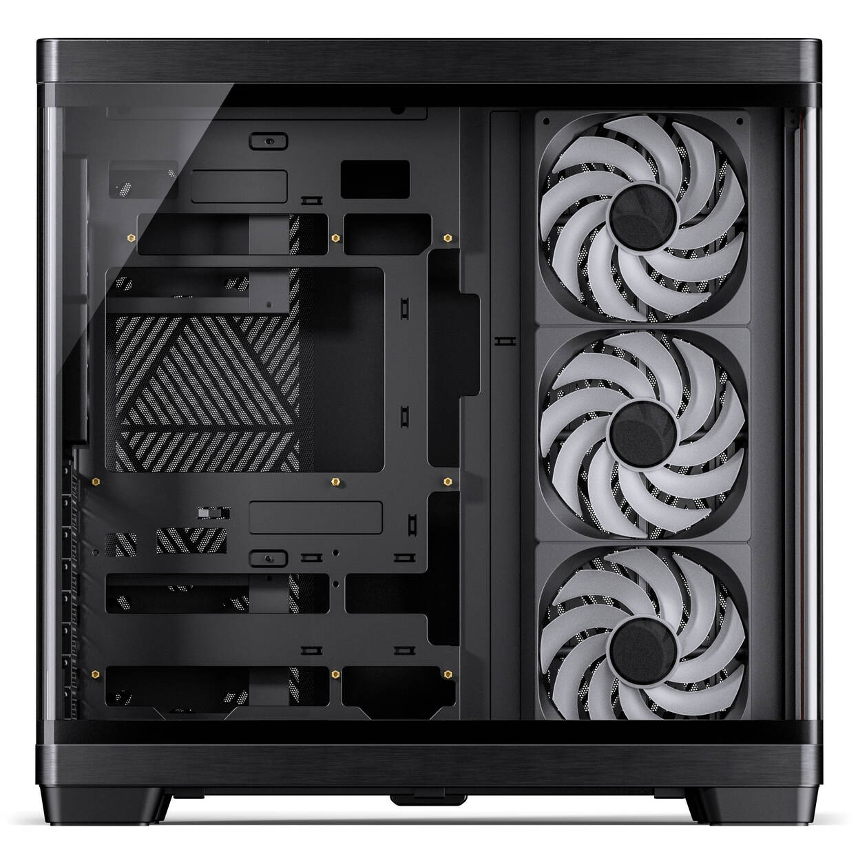 JONSBO TK-4 Wood PC Case, Mid Tower, ATX, Tempered Glass - black