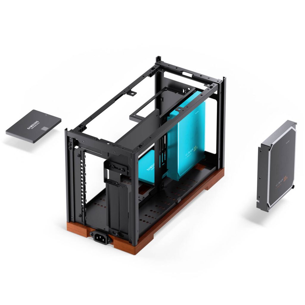 Jonsbo T9 Black PC Case, Mini Aluminium Case, ITX, Riser Cable 4.0