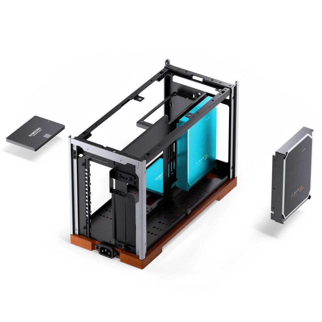 Jonsbo T9 Black PC Case, Mini Aluminium Case, ITX, Riser Cable 4.0