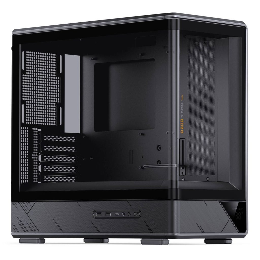 Jonsbo D200 PC Case, Mini Tower, mATX, Tempered Glass - black