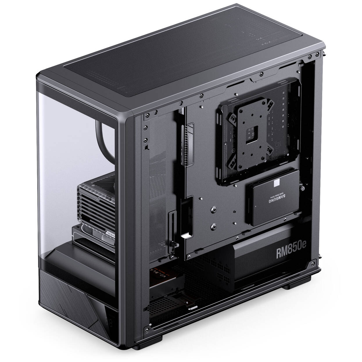 Jonsbo D200 PC Case, Mini Tower, mATX, Tempered Glass - black