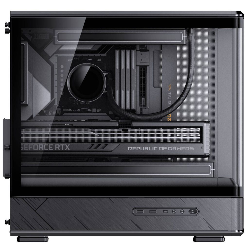 Jonsbo D200 PC Case, Mini Tower, mATX, Tempered Glass - black