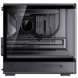 Jonsbo D200 PC Case, Mini Tower, mATX, Tempered Glass - black