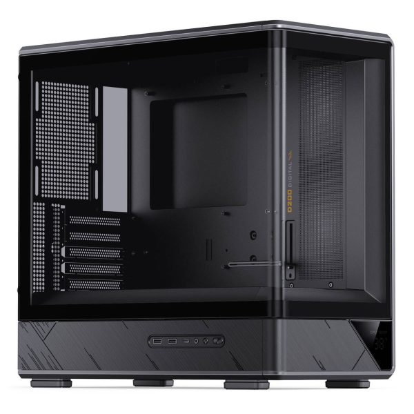 Jonsbo D200 PC Case, Mini Tower, mATX, Tempered Glass – black