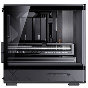 Jonsbo D200 PC Case, Mini Tower, mATX, Tempered Glass - black