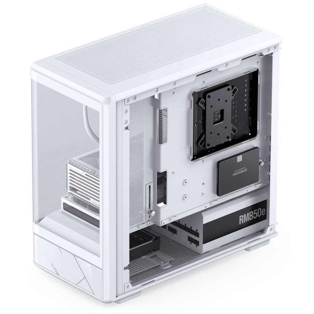 Jonsbo D200 PC Case, Mini Tower, mATX, Tempered Glass - white