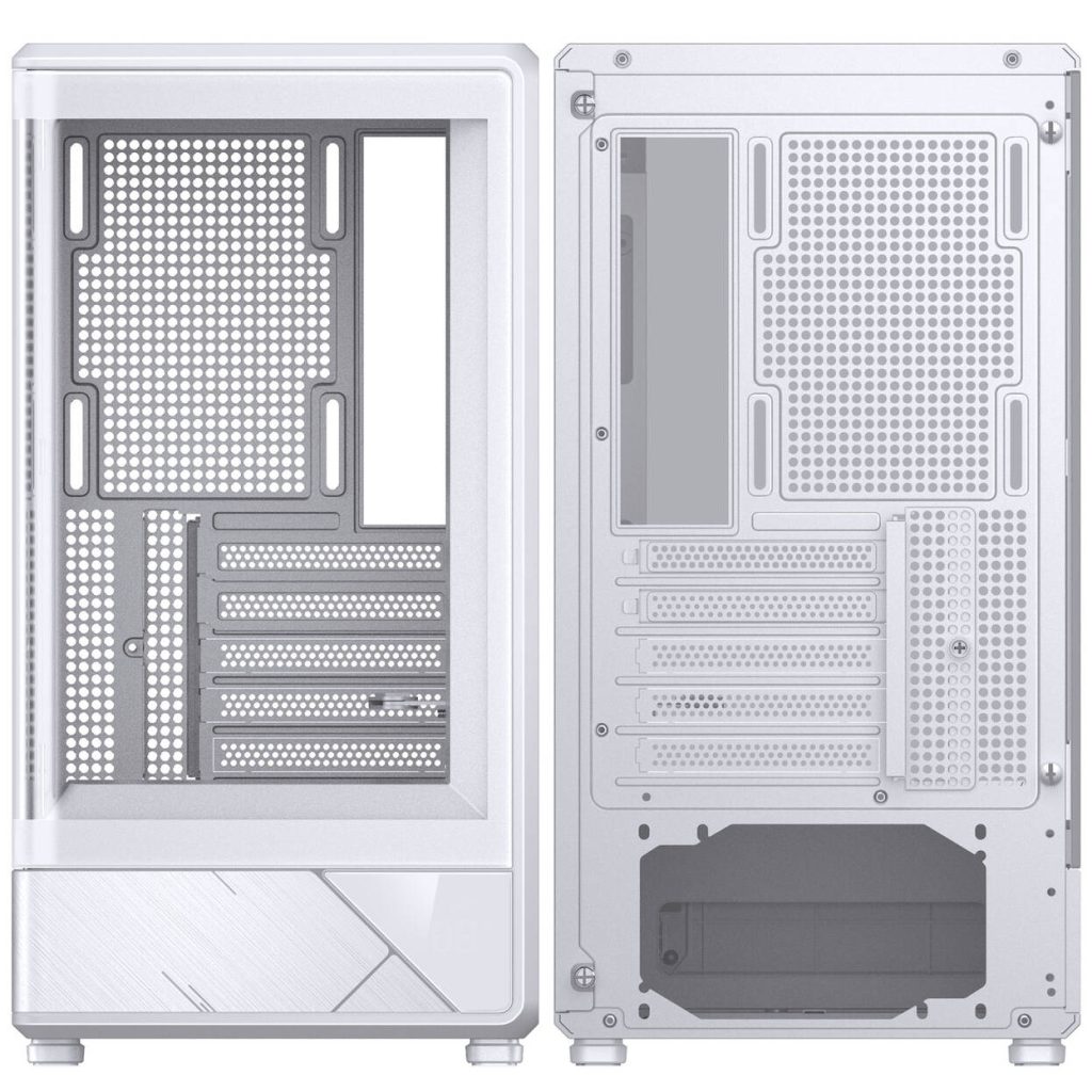 Jonsbo D200 PC Case, Mini Tower, mATX, Tempered Glass - white