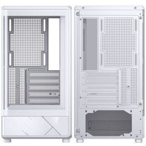 Jonsbo D200 PC Case, Mini Tower, mATX, Tempered Glass - white