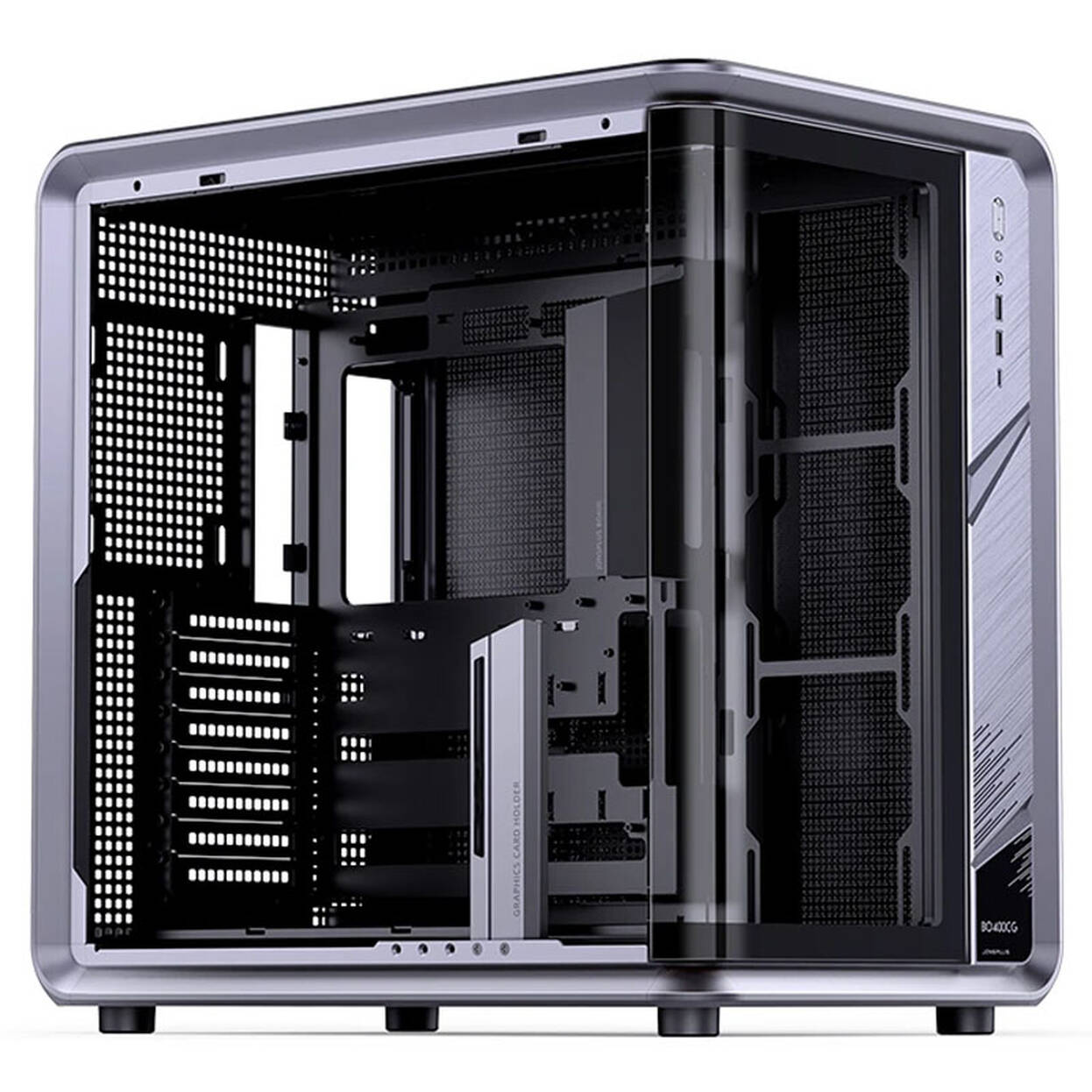 Jonsplus (Jonsbo) BO400CG PC Case, Mid Tower, ATX, Tempered Glass - Gunmetal Grey : image 7