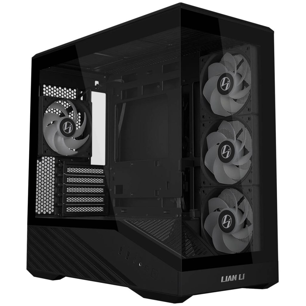Lian Li VECTOR V100 MINI PC Case, Micro-ATX, Tempered Glass - Black
