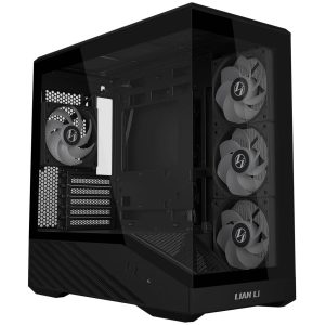 Lian Li VECTOR V100 MINI PC Case, Micro-ATX, Tempered Glass - Black