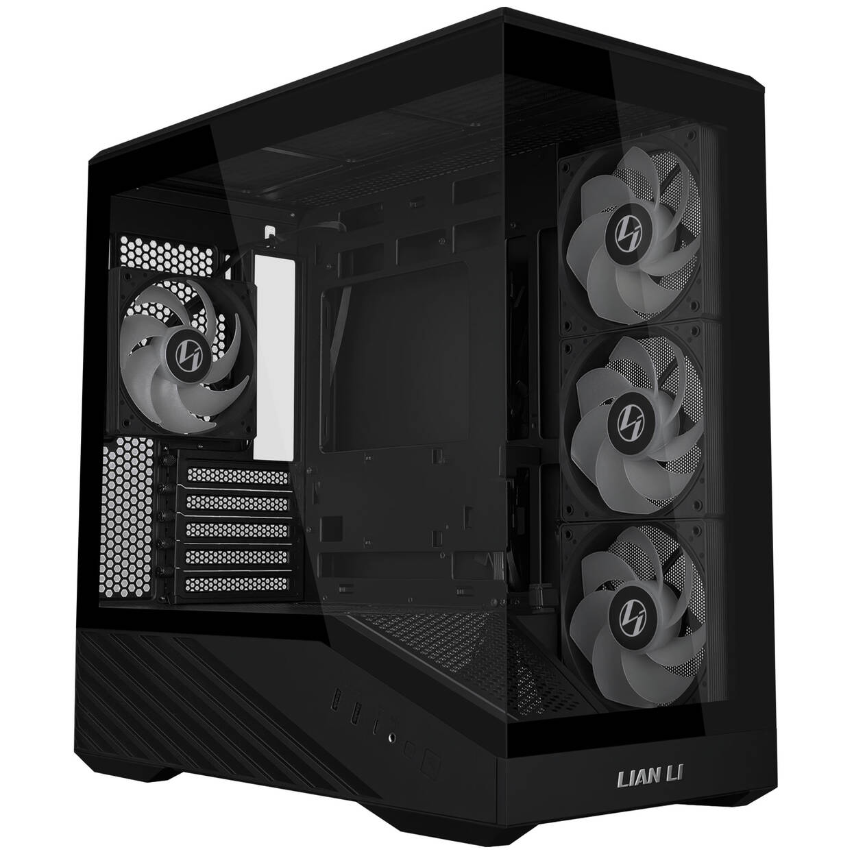 Lian Li VECTOR V100 MINI PC Case, Micro-ATX, Tempered Glass - Black