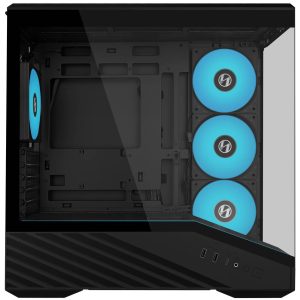 Lian Li VECTOR V100 MINI PC Case, Micro-ATX, Tempered Glass - Black