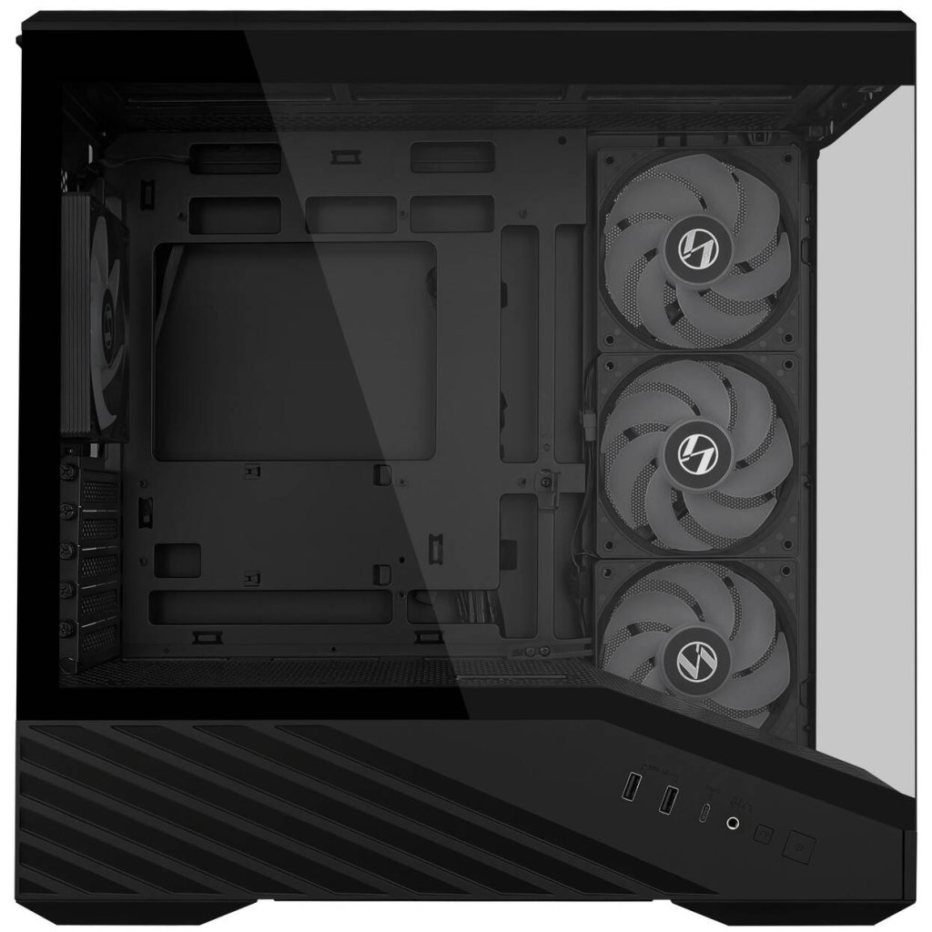 Lian Li VECTOR V100 MINI PC Case, Micro-ATX, Tempered Glass - Black