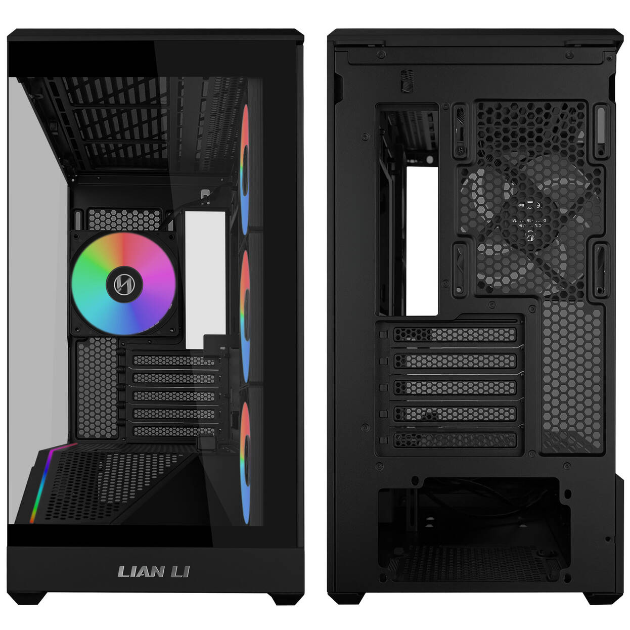 Lian Li VECTOR V100 MINI PC Case, Micro-ATX, Tempered Glass - Black
