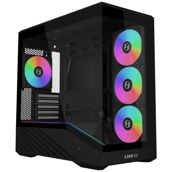 Lian Li VECTOR V100 MINI PC Case, Micro-ATX, Tempered Glass – Black