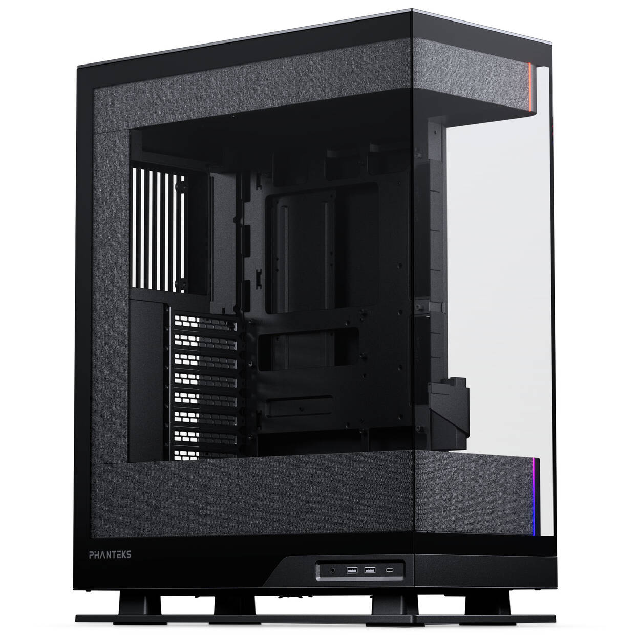 Phanteks Evolv X2 Matrix PC Case, Mid-Tower, E-ATX, Tempered Glass, Matrix LED - Black