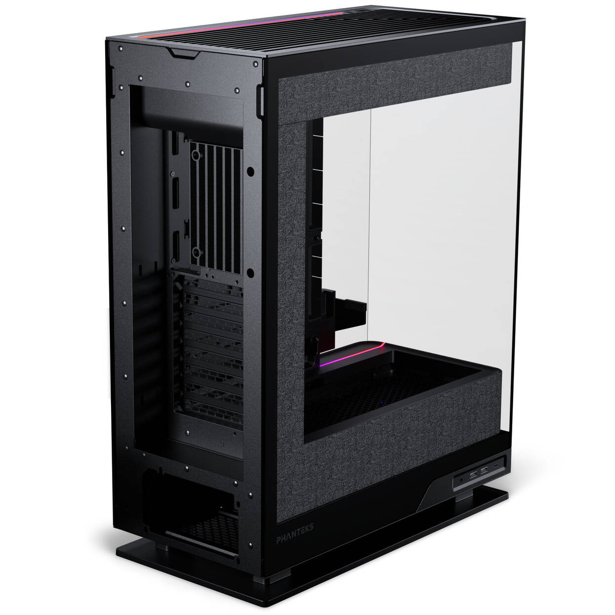Phanteks Evolv X2 Matrix PC Case, Mid-Tower, E-ATX, Tempered Glass, Matrix LED - Black