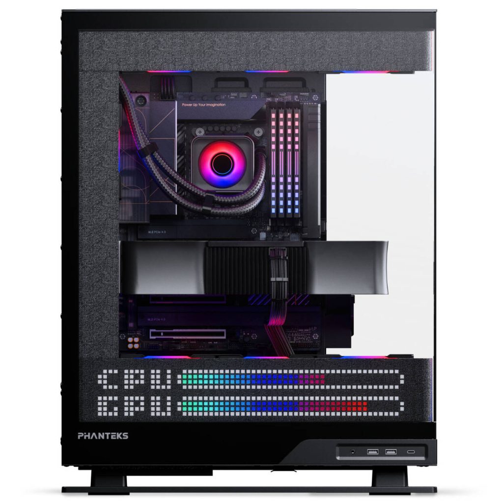 Phanteks Evolv X2 Matrix PC Case, Mid-Tower, E-ATX, Tempered Glass, Matrix LED - Black