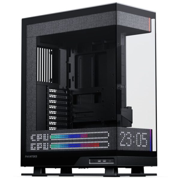 Phanteks Evolv X2 Matrix PC Case, Mid-Tower, E-ATX, Tempered Glass, Matrix LED – Black