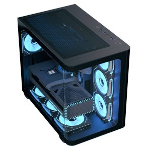 Aerocool P500C PC Case, Mid Tower, ATX, Tempered Glass - Black : image 3