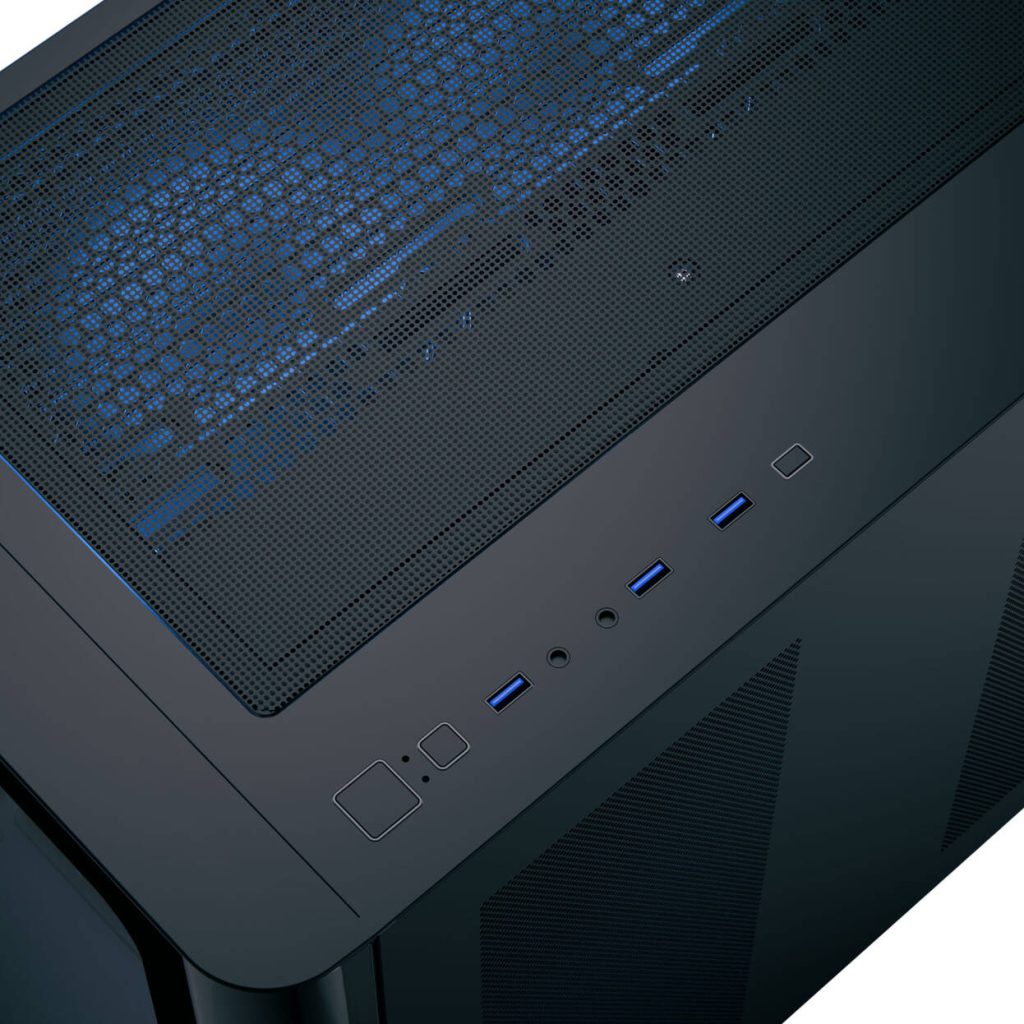Aerocool P500C PC Case, Mid Tower, ATX, Tempered Glass - Black : image 6